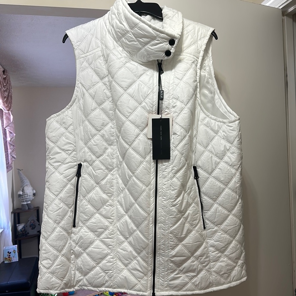 NWT MARC New York white vest